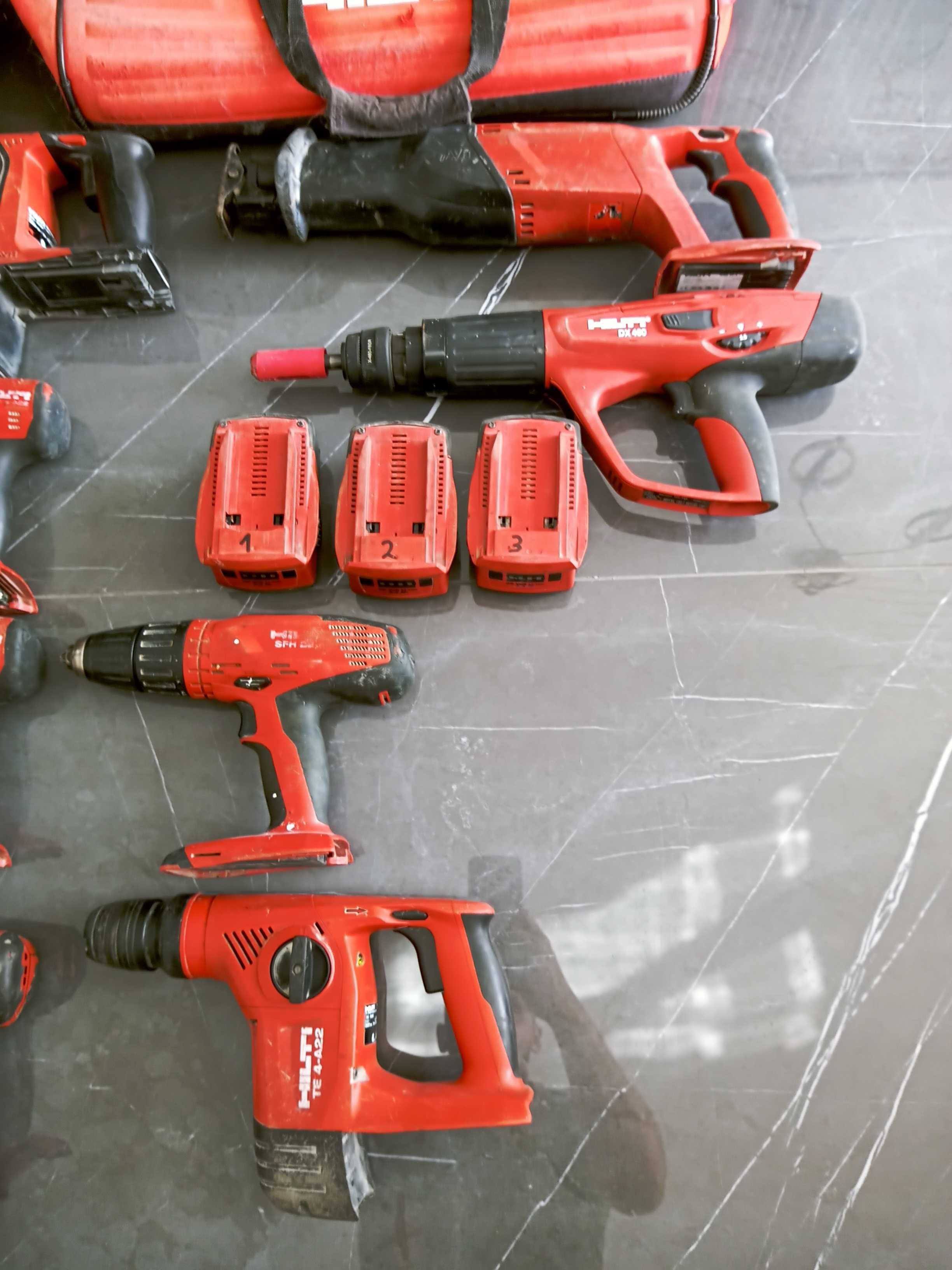 Hilti-импакт,перфоратор,трион,батерии и др.