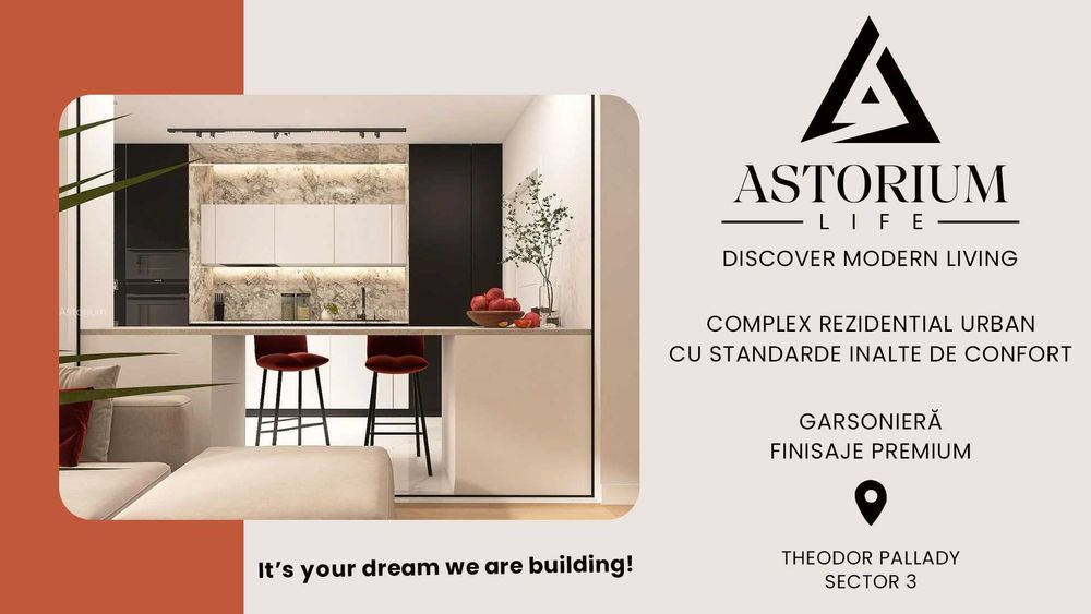 Garsonieră Premium în Ansamblu Rezidențial Nou Comision 0%