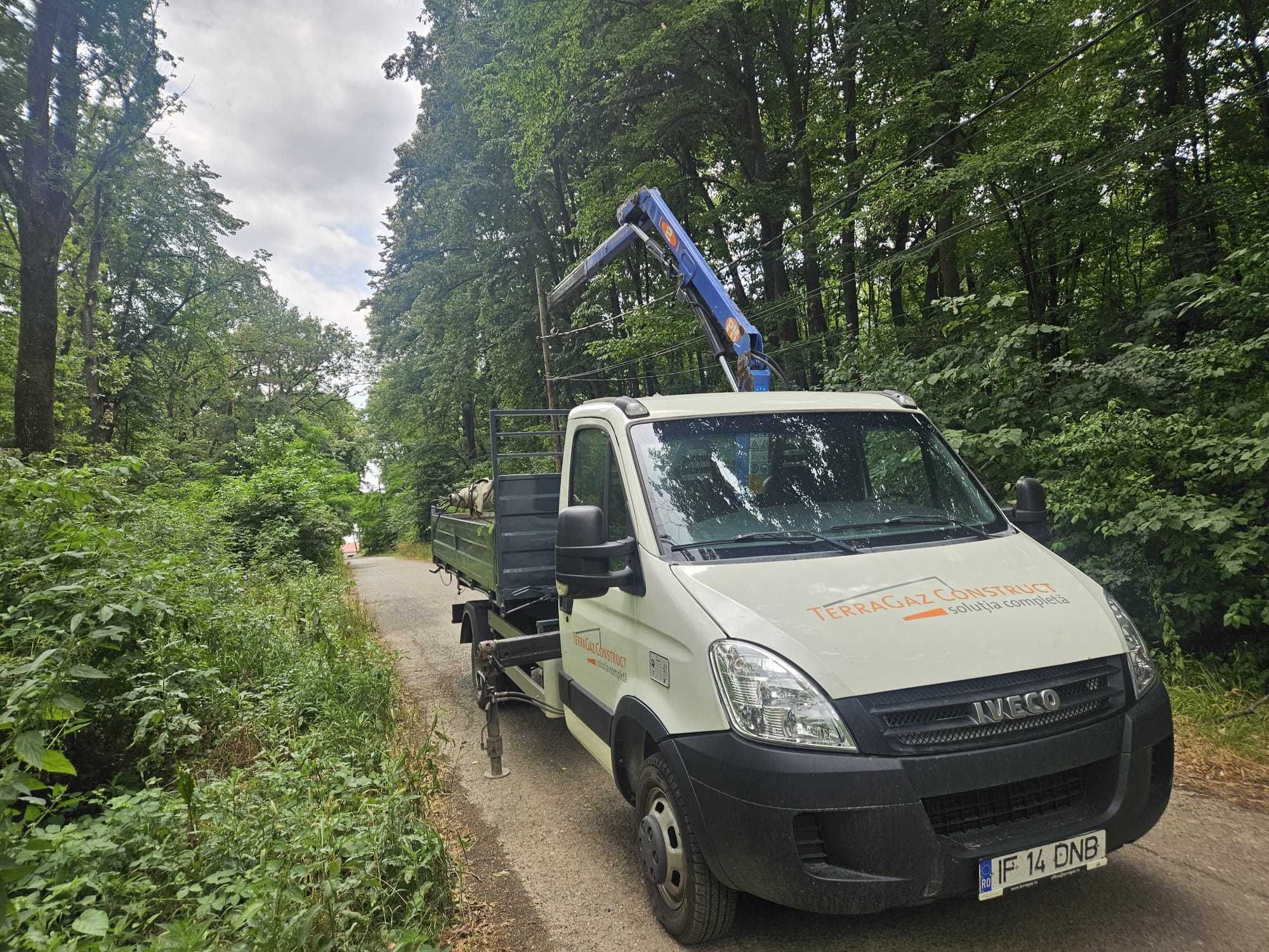 Iveco daily 50C15 cu macara si basculabil pe 3 parti