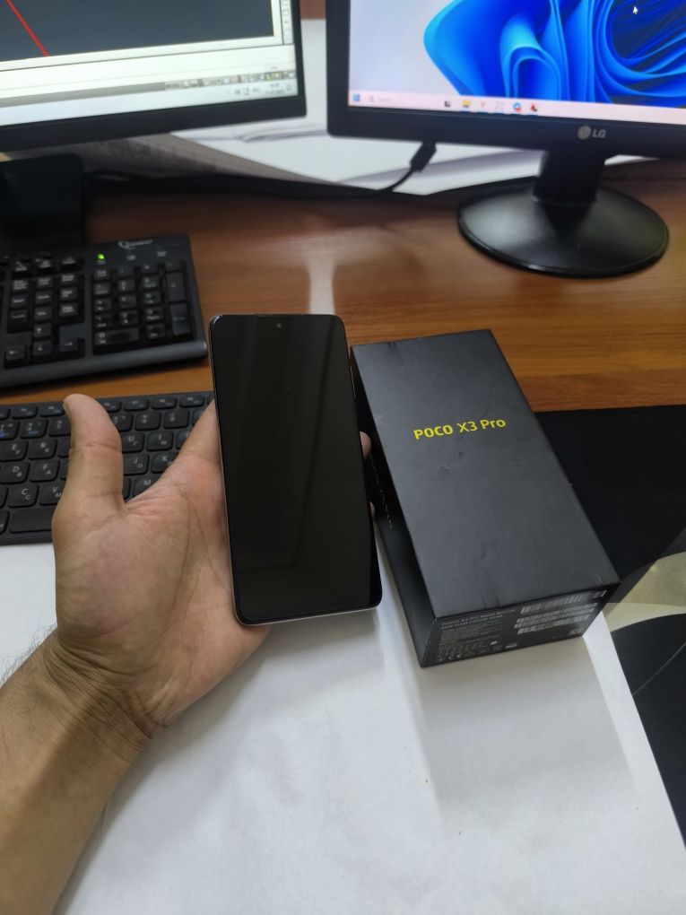 Poco X3pro 12/256gb(2023)ideal ochilmagan usta kurmagan aybi yuq tozza