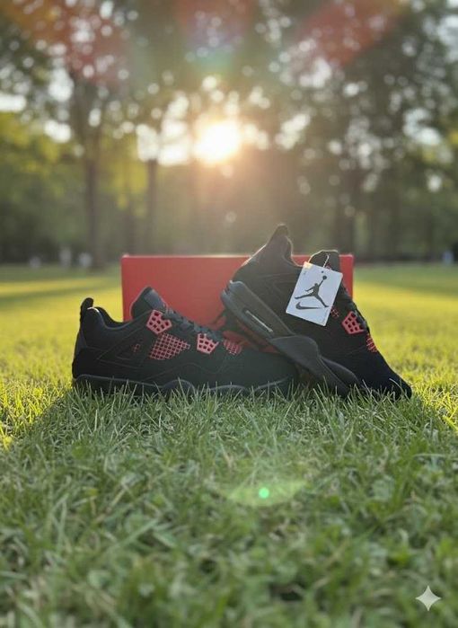 Adidasi Jordan 4 Red Thunder - Adidasi Unisex Cu Cutie