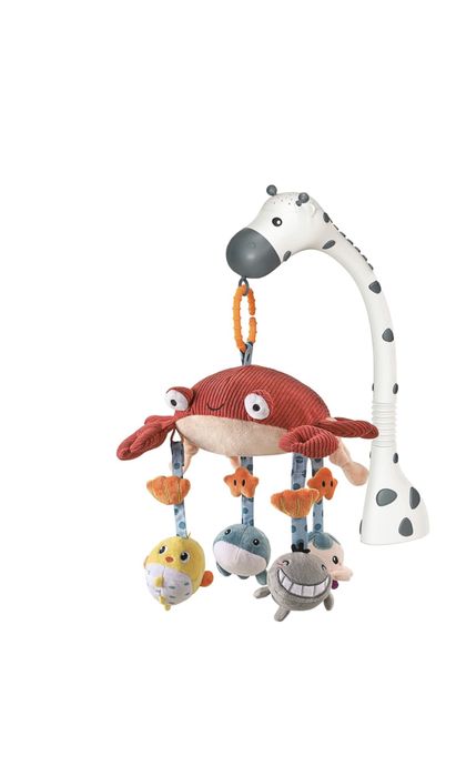 Carusel cu cantece si proiectie lumini, suport versatil orice patut