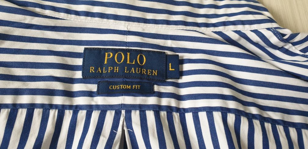 POLO Ralph Lauren  Cotton Custom Fit / L ОРИГИНАЛ! НОВО! Мъжка Риза!