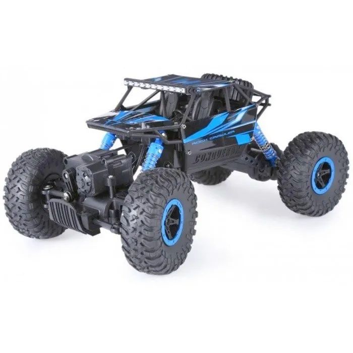 ROCK CRAWLER Cu Telecomanda 4WD 1:18 - Albastru