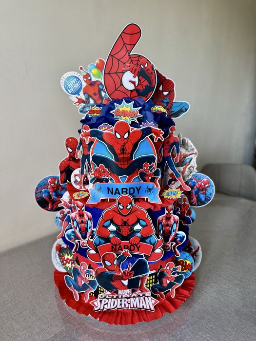 Minnie mouse, Spiderman, Barbie, hulk, Unicorni, Bluey, Elsa.