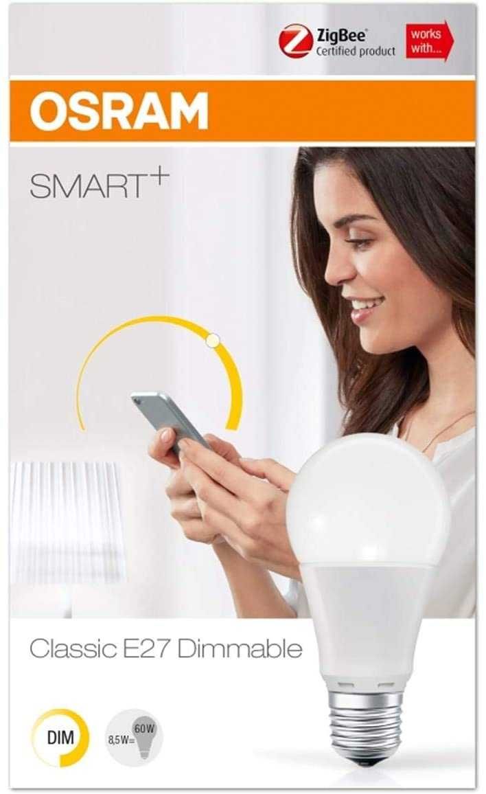 Osram LED Смарт Крушка Лампа 8.5W Димируема Работи Philips Hue