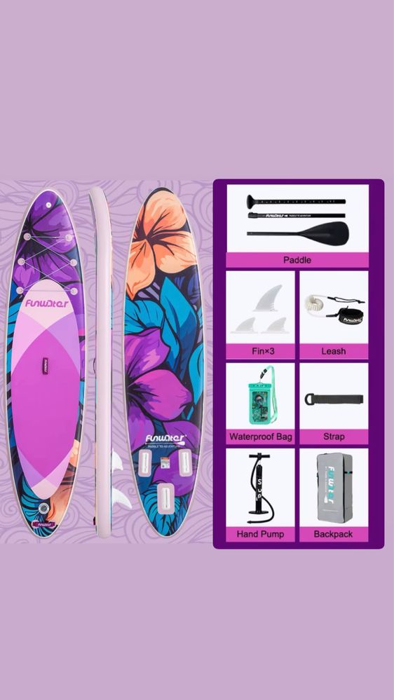 SUP 335cm Наличен Падъл борд Paddle board FUNWATER