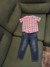 Панталон, дънки и риза за момче, размер 98-104