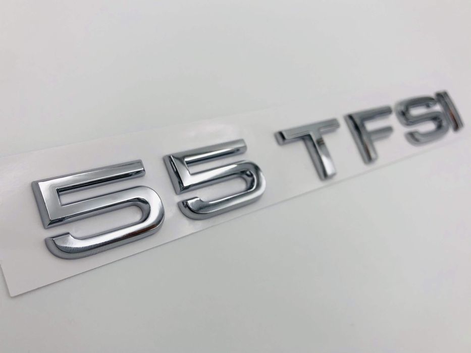 Emblema Audi 55 TFSI spate crom