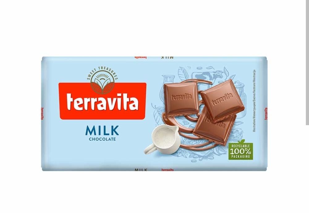 Terravita млечен шоколад 100 gr