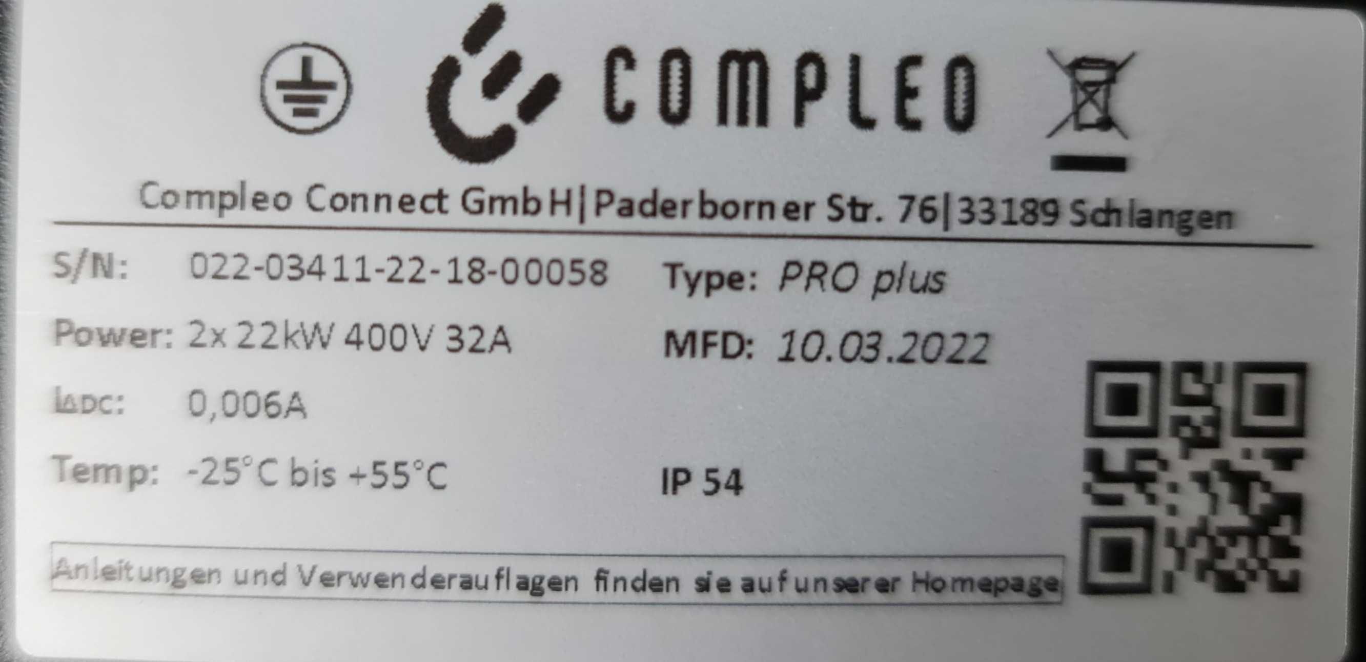 2 бр. WallBox: 22 kW TESLA Gen 3; 2x22kW Profi Compleo;