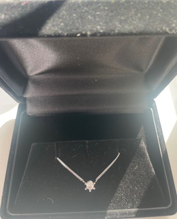 Lanț din platina cu diamant natural