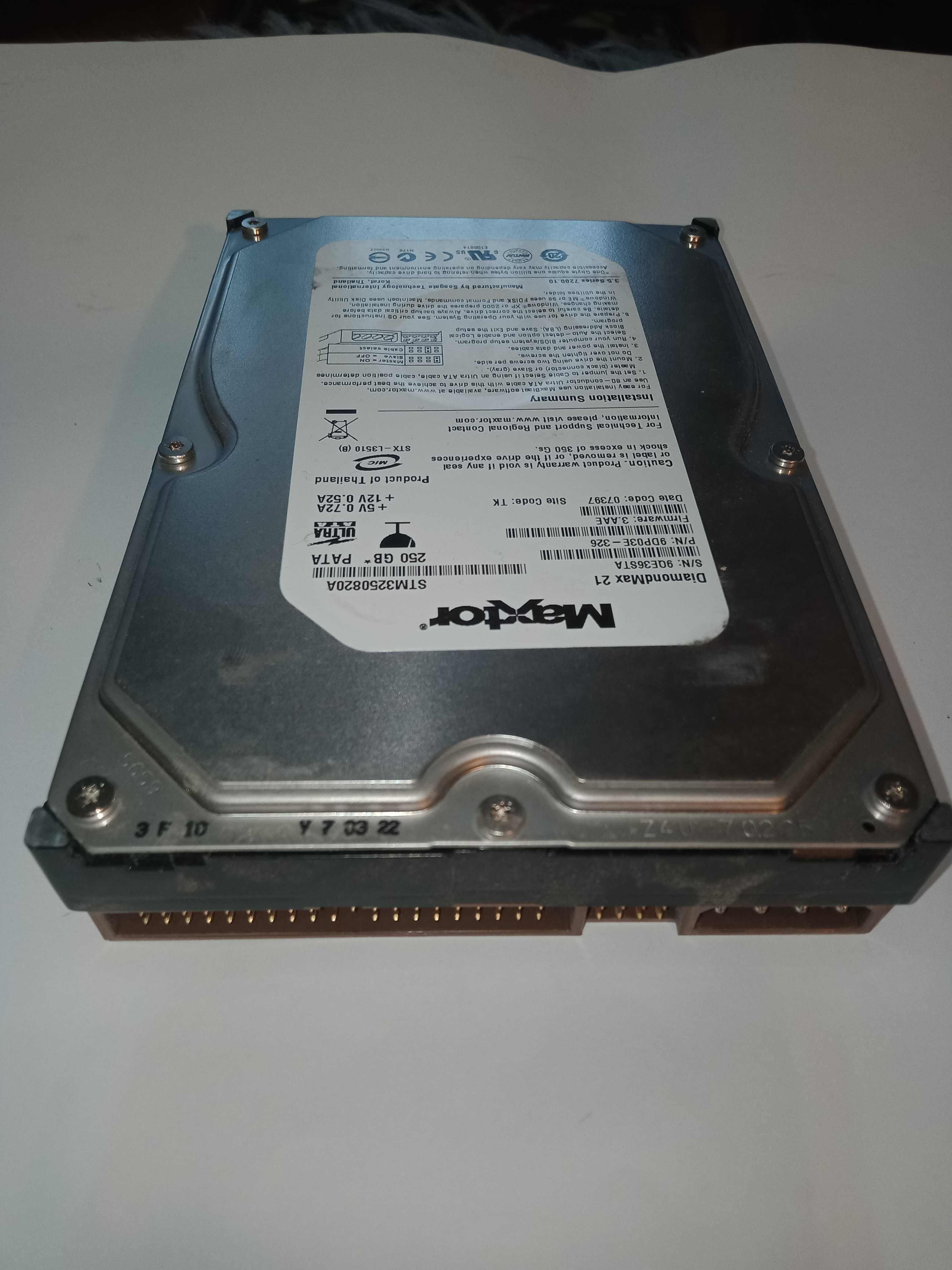 HDD IDE ATA PATA Desktop 3.5" inch 250 GB