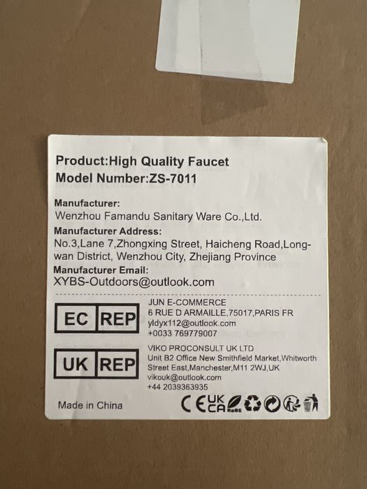 Vand baterie chiuveta baie