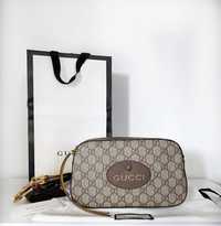 Дамска чанта Gucci Neo Vintage, 100% естествена кожа