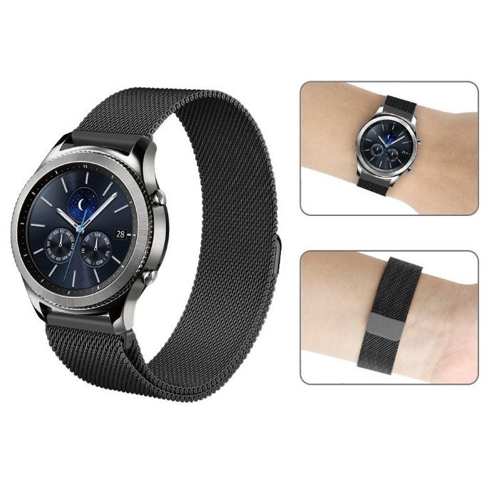 Curea milanese 22mm magnetica Samsung Galaxy Watch 3 Gear S3 Huawei GT