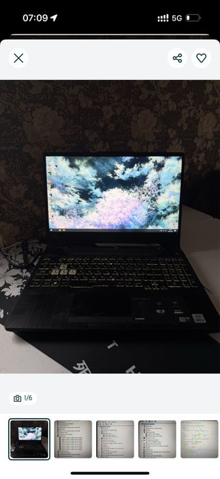 продаю ноутбук ASUS TUF GAMING F15