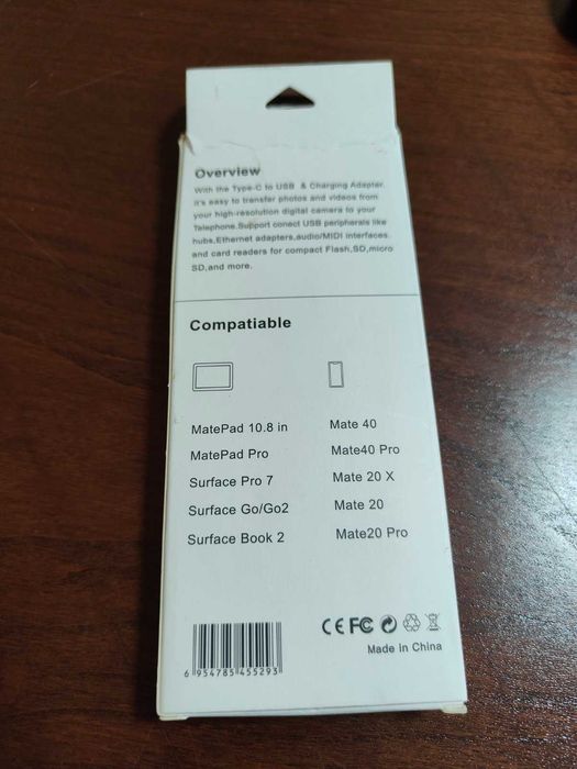 кабели - конвертор тип C - 2 в 1 Type-C OTG адаптер 18W DP QC3.0 кабел