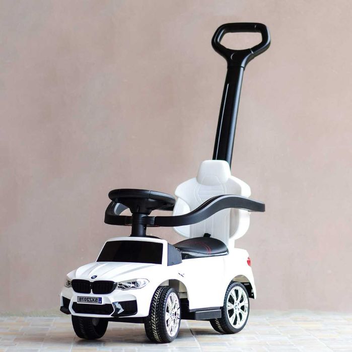 Masinuta cu maner, 2 in 1, pentru copii, BMW M5, PREMIUM