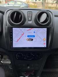 Navigatie Android 12, Dacia 2GB+32, CarPlay, Logan, Sandero,camera