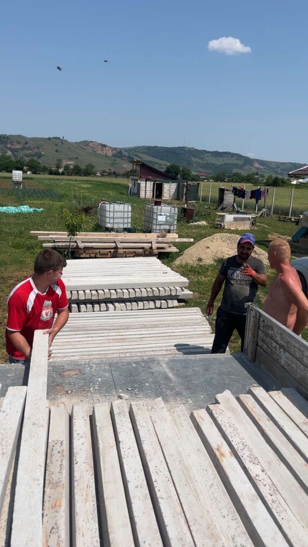 Capace gard stalpi beton intervale gard