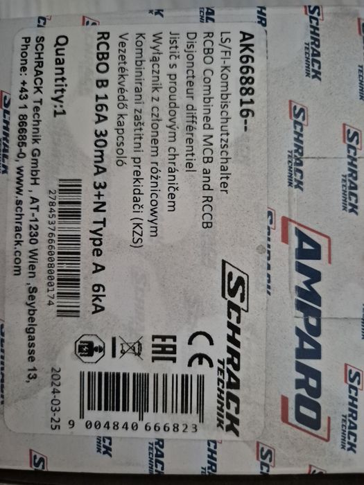 Vand diferential 3P+N 16A 30ma