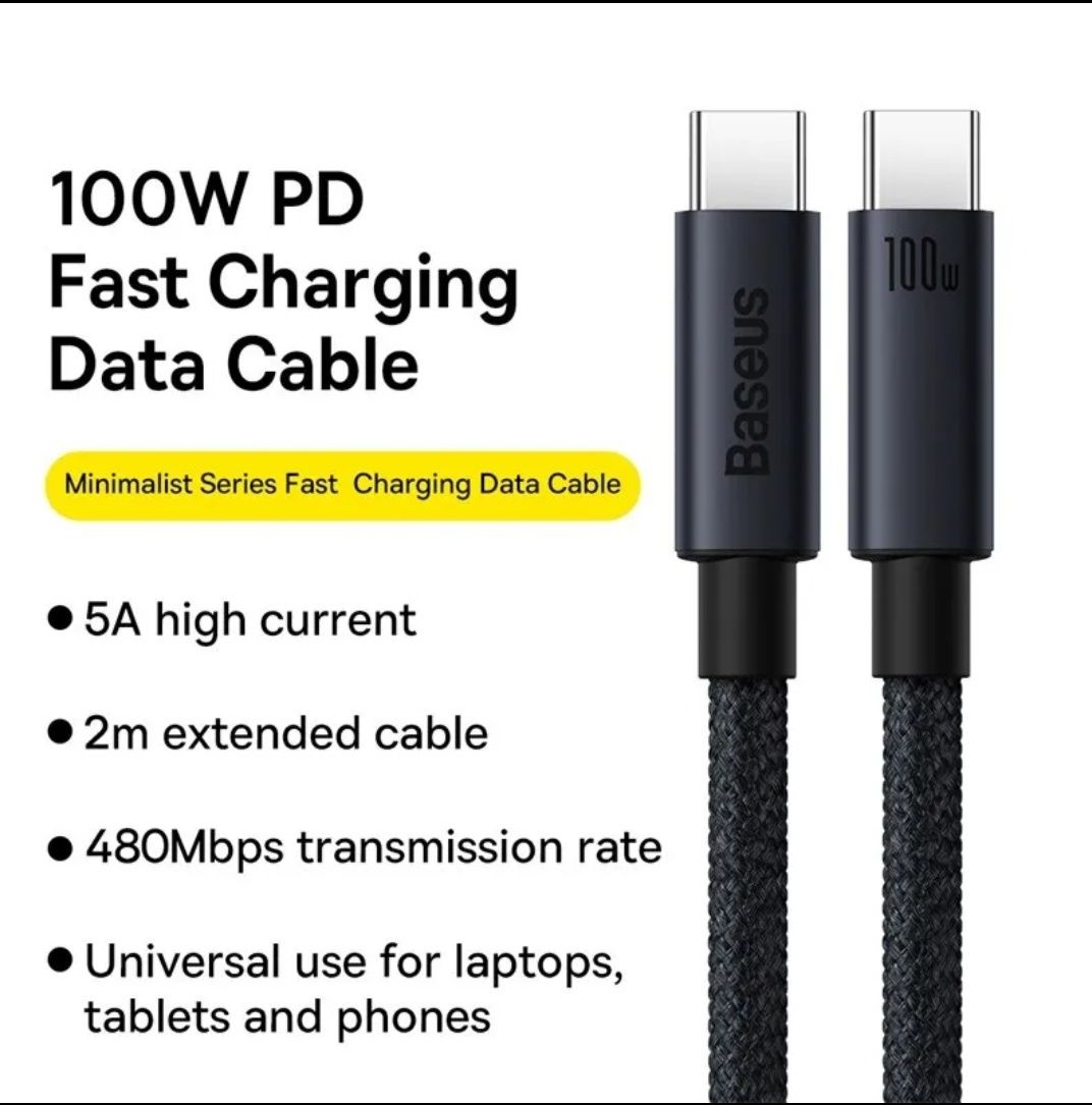 Cablu Baseus 100w  Usb C in ambele capete