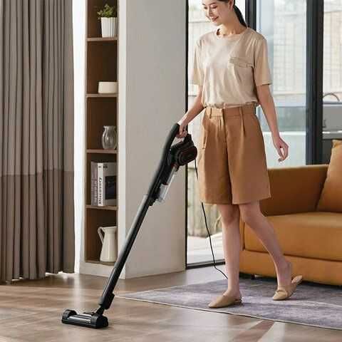 Вертикальный пылесос Xiaomi Deerma Vacuum Cleaner DX700 PRO EU, Черный