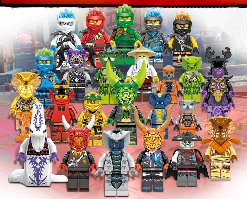 Set 24 Minifigurine tip Lego Ninjago sezon 11: Serpentini + Masti