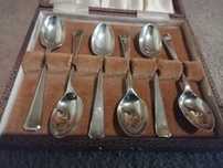 Lingurite de cafea argint masiv 925 made in Sheffield, England 1931