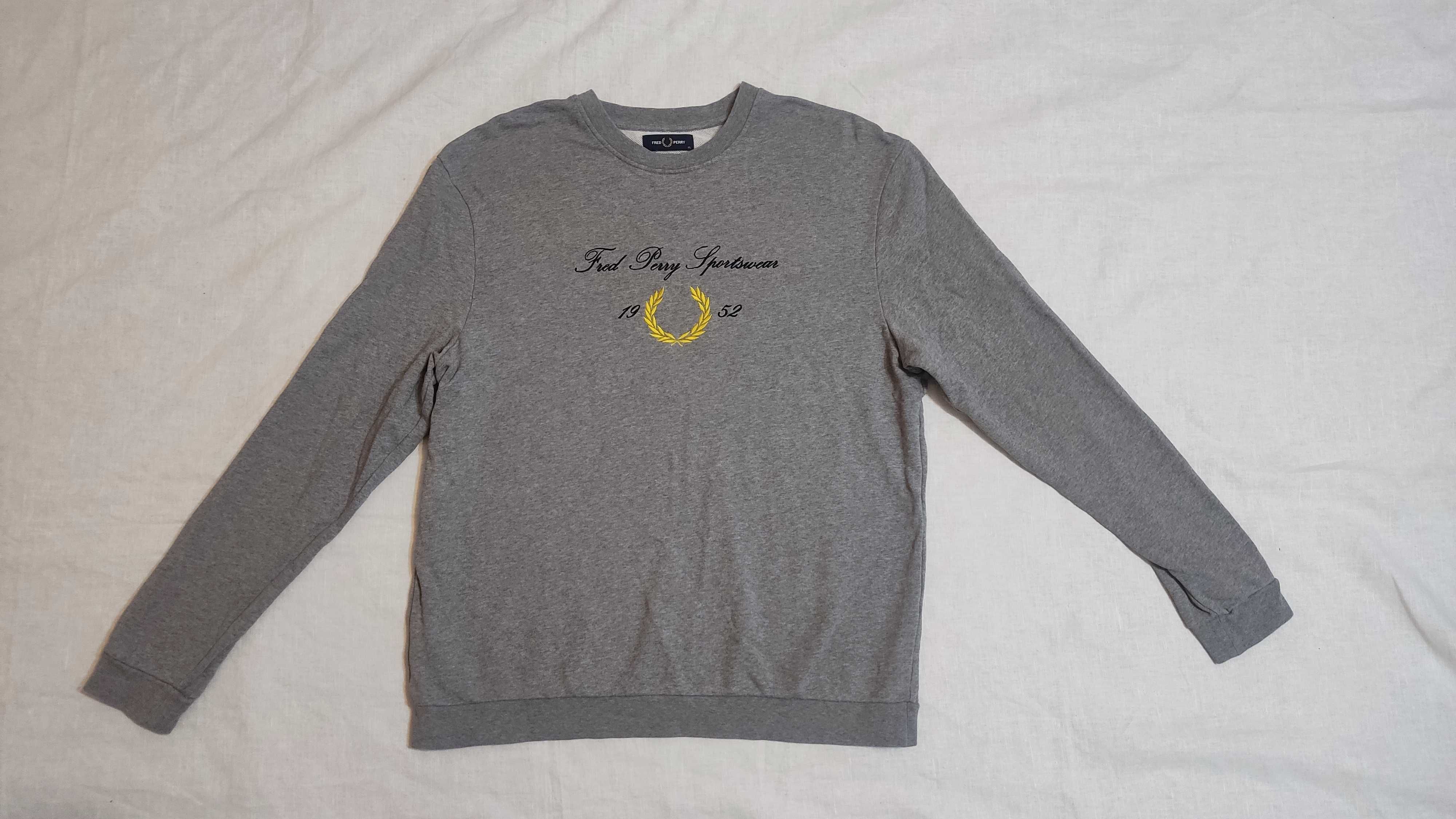 Bluza FRED PERRY barbat marimea XL sport bumbac Made In Portugal