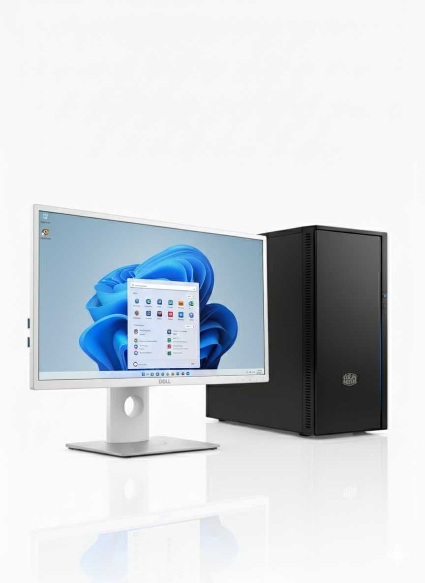 PC настолен Компютър i5-8400, 16GB RAM, SSD + 23" Dell IPS монитор