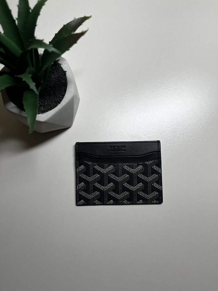 Goyard Cardholder Portofel Negru Piele