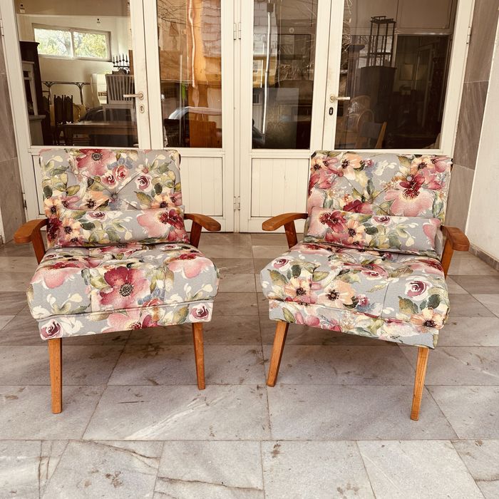 Ретро фотьойли / Mid-Century Modern комплект – отлично състояние