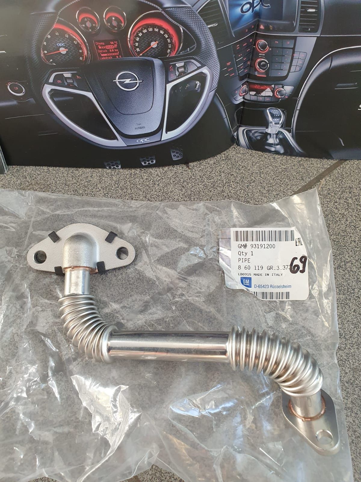 Conducta incarcare ulei opel Astra H, Vectra C, Signum motor Z19DT