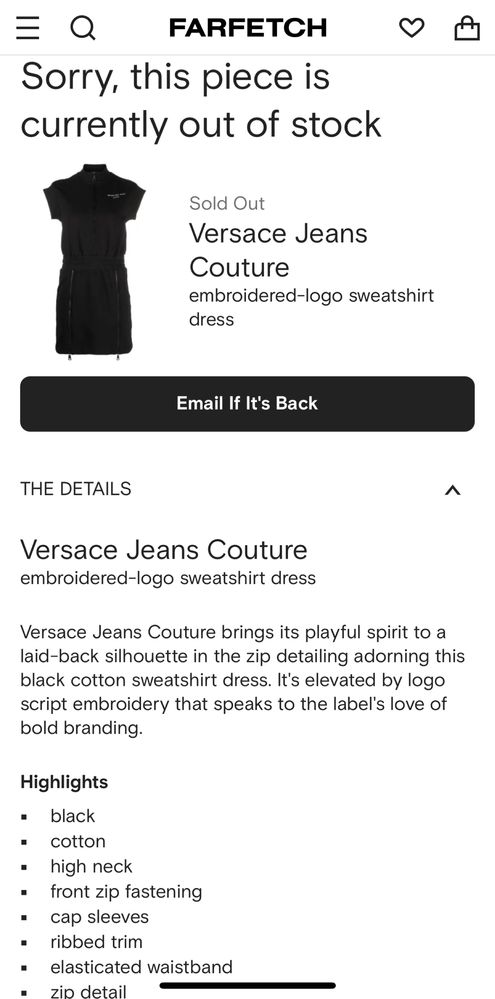 Дамско! Чисто нова оригинална регулируема рокля Versace Jeans Couture