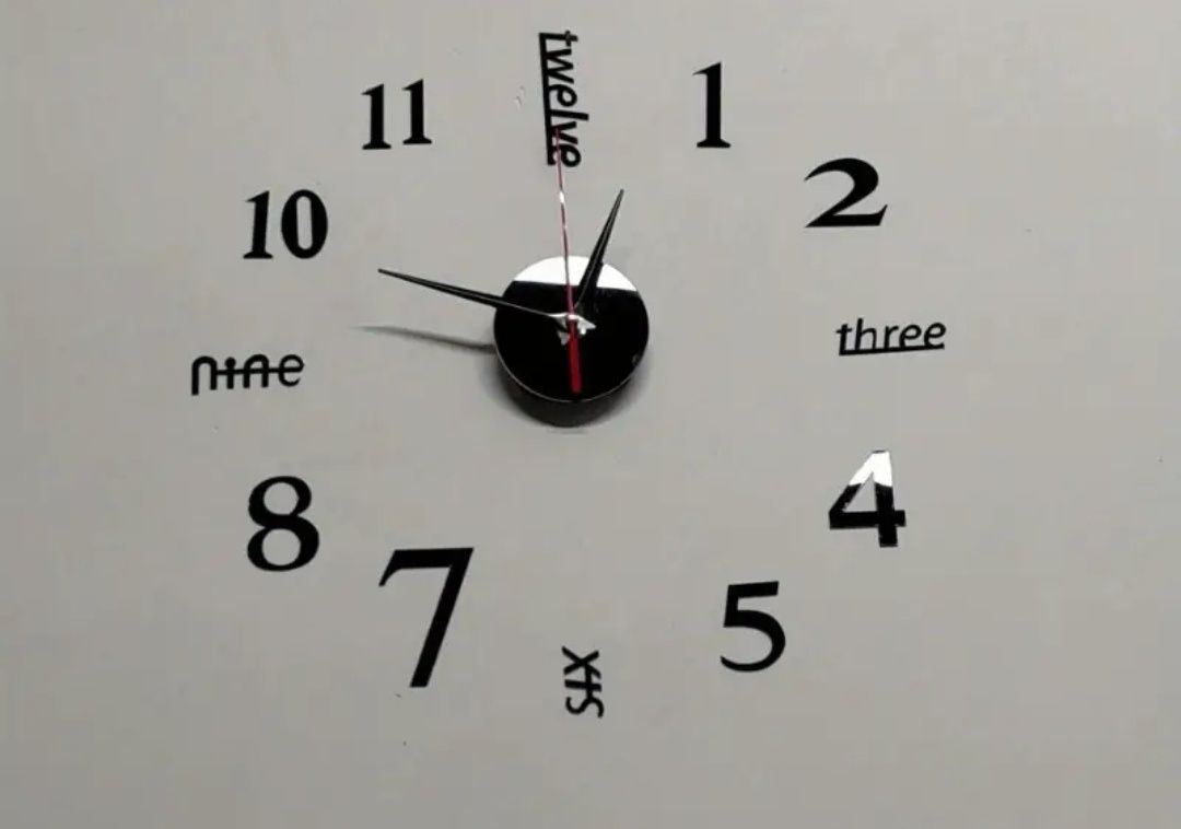 Стенен 3D часовник
