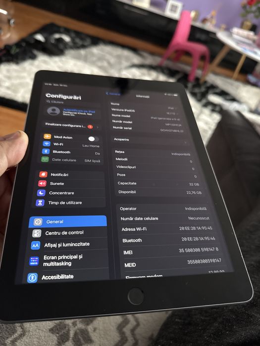 Tableta Apple iPad5 A1823 - perfect functionala