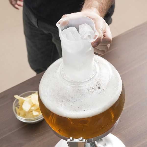 Dispenser bauturi cu Compartiment pentru Gheata si Capac 3.5 L