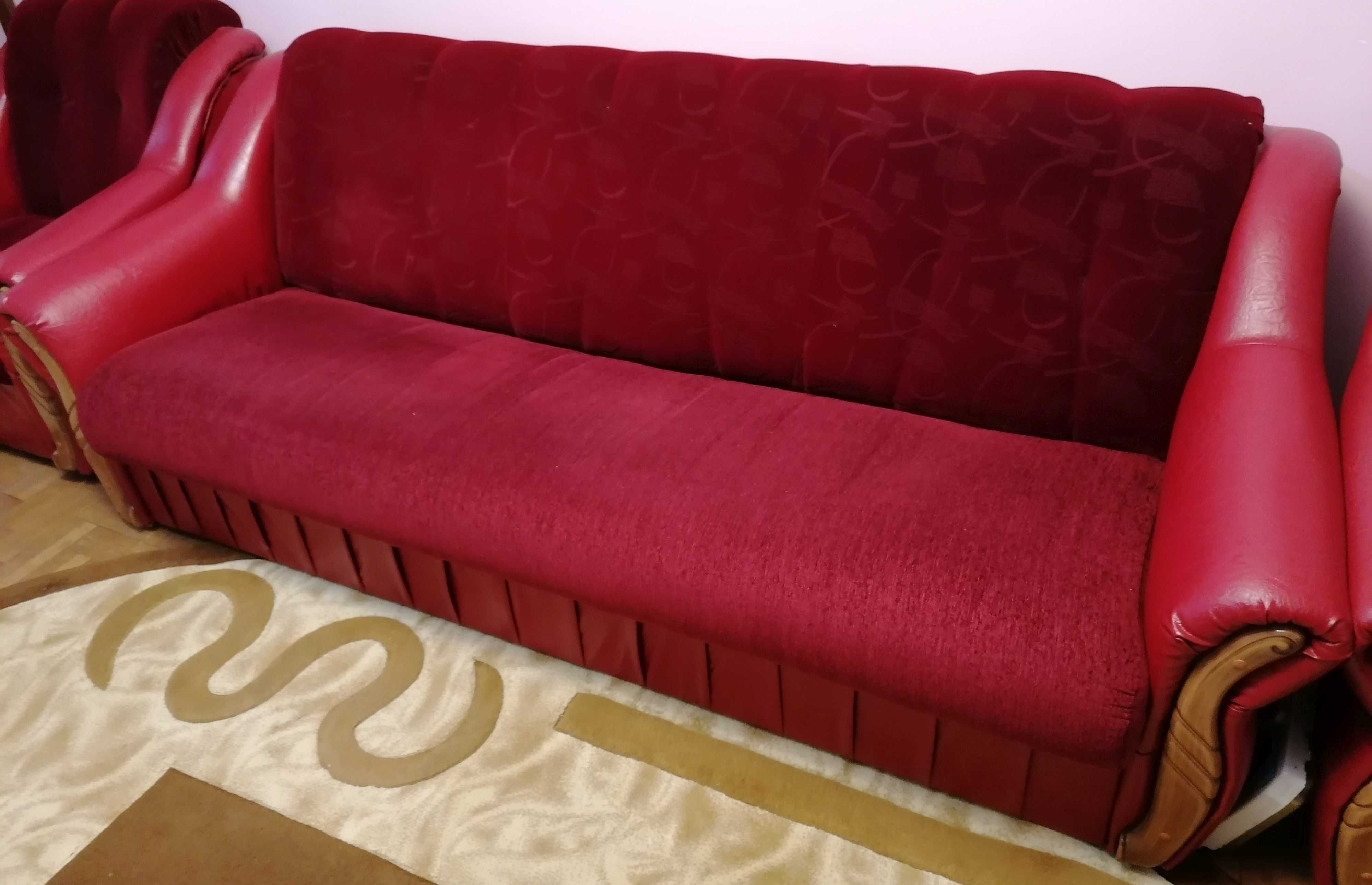 Set canapea extensibilă + 2 fotolii în stare foarte bună
