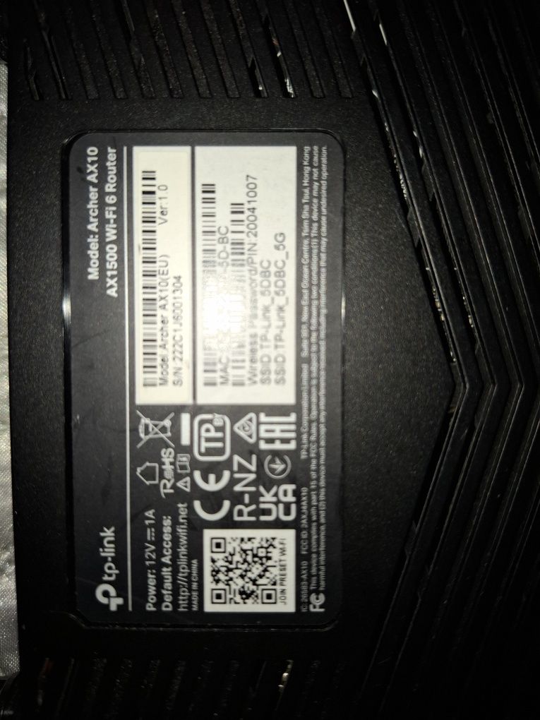 Срочно продам роутер Archer AX10 AX 1500 Wi-Fi 6 Router.
