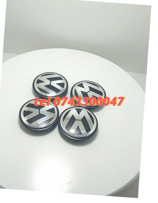 Set 4 Buc Capace Janta Aliaj Negru Cu Argintiu Vw