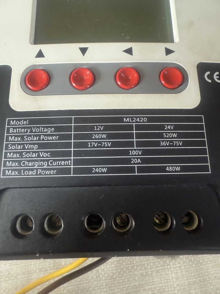 Controller solar charge mppt 20