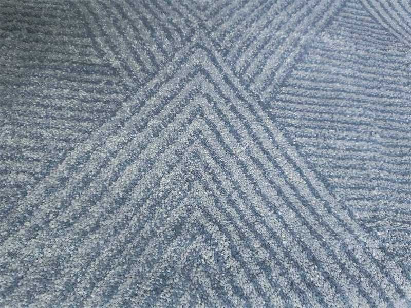 НОВ! Килим син 100х150см гръб юта