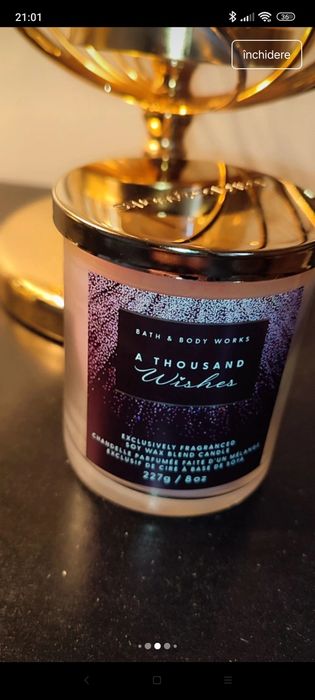 Lumânări parfumate Bath and BodyWorks, noi, ideal pentru casă sau cado