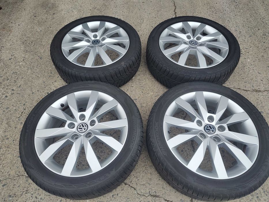 Jante 17 originale VW Passat B7 B8 Golf 7 8 T-roc  anvelope 205 50 17