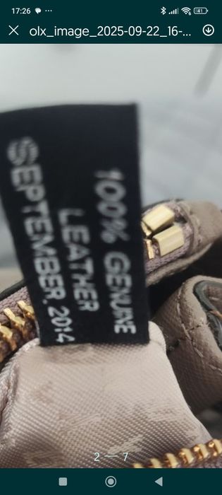 DKNY Оригинална чанта Естествена кожа