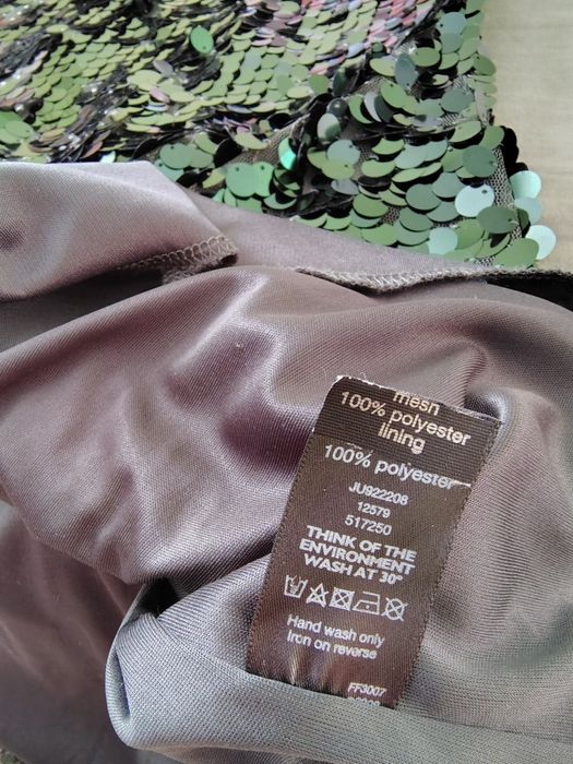 Rochie cu paiete/ verde/ mărimea M