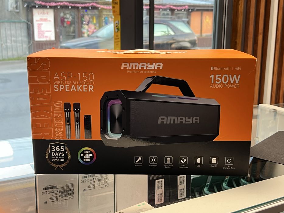 Продам колонку с микрофоном AMAYA ASP-150 150W Battery18000mah