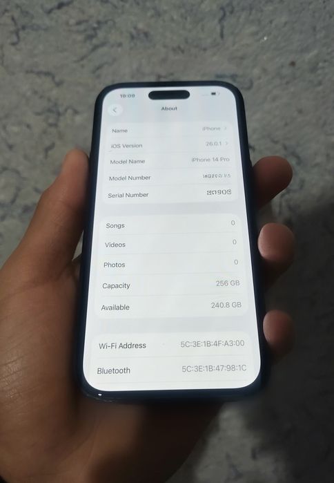 iPhone 14 pro 256 Gb 600$